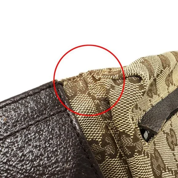 Gucci Bag Body Bag Waist Bag GG Canvas Beige Brown 28566 Fashionable - Picture 13 of 14